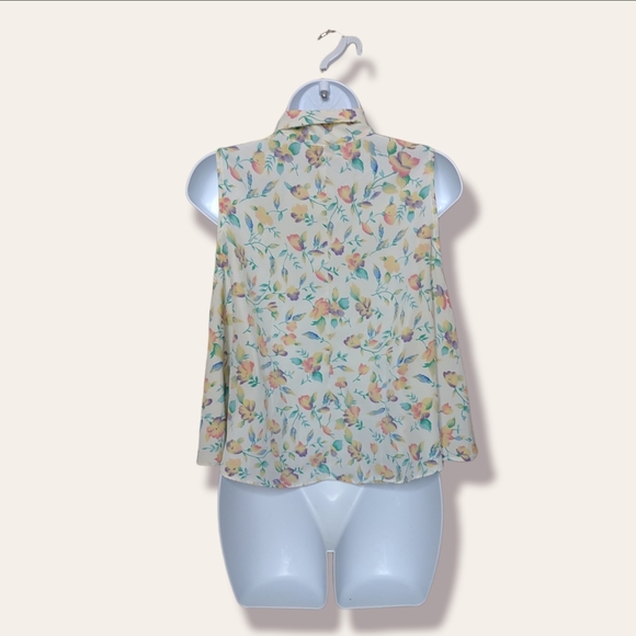 Victoria's Secret Gold Label Floral Sleeveless Top - Picture 4 of 6